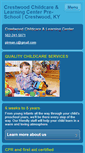 Mobile Screenshot of childcarecrestwood.com